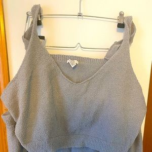 Lightly used sweat pant and crop top set